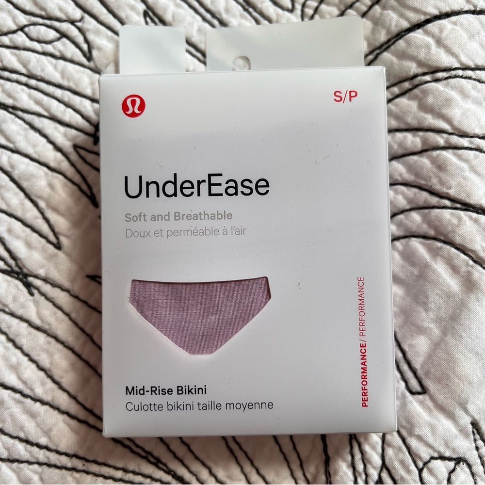 UnderEase Mid-Rise Bikini Underwear - Light Purple NWT